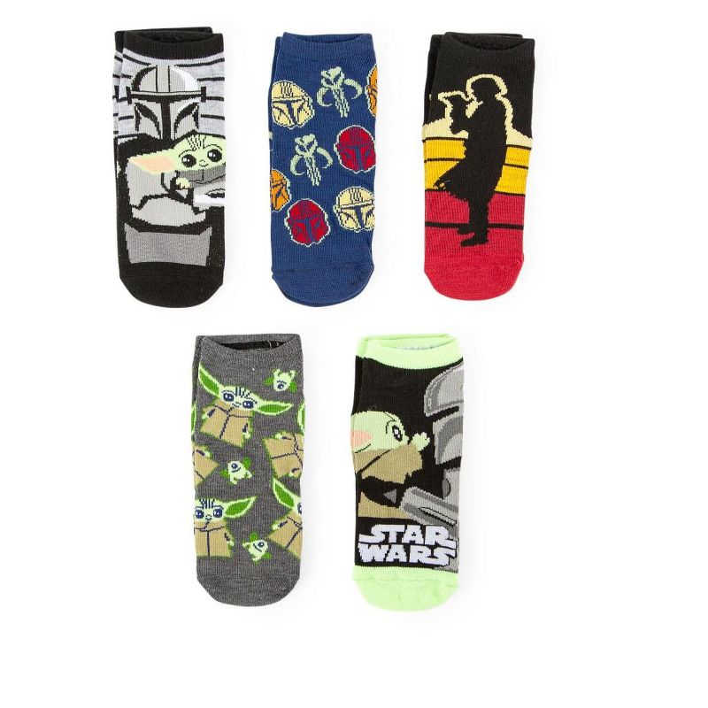 Hypnotic Socks Star Wars: The Mandalorian Unisex Low-Cut Socks | Set B | 5 Pairs | Size 4-10, 2 of 8