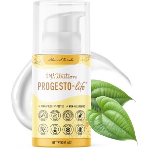 Advanced Progesto-Life Balancing Skin Cream for Women, 2000mg of Progesterone, Dermatologist-Tested, Hypoallergenic, SMNutrition, 96 Applications - 1 of 4