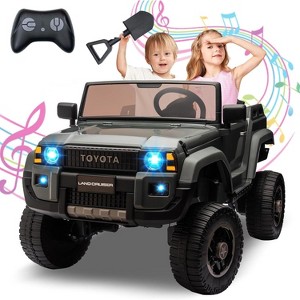 Toyota Licensed 24V Kids Ride-On Car, 2-Seater Electric Off-Road Truck with Parental Remote Control, Bluetooth Music, LED Lights, 4x550W Motors - 1 of 4
