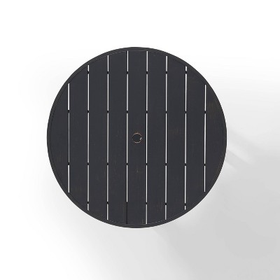 Kaplan 45" Round Oil Rubbed Bronze Outdoor Dining Table