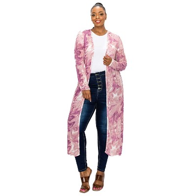 L I V D Women's Vers Marble Mesh Cardigan