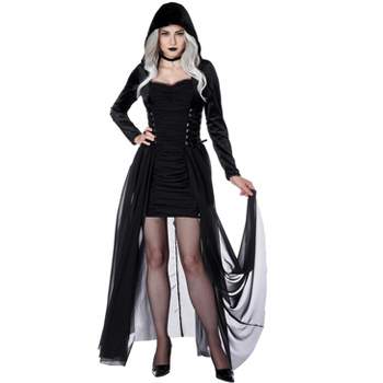 California Costumes Black Hooded Dress Women's Costume