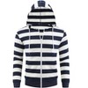 Lars Amadeus Men's Zip Up Long Sleeves Color Block Striped Hoodies - 2 of 4