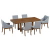 Rustic 7-Piece Dining Set for 6,Extendable Dining Table with 2 Arm Dining Chairs and 4 Armless Side Chairs for Farmhouse,Diningr Room-Tanpinhause - 2 of 4