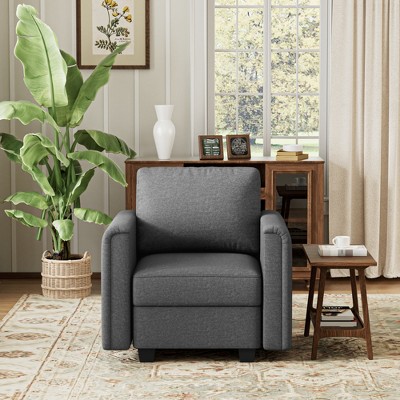 Modular Sectional Sofa with Storage Seat Upgrade Convertible Sofa Couch for Living Room/Deep 27'' Ottoman/Memory Polyester Cushion