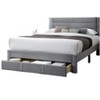 NicBex Modern Queen Upholstered Bed Frame with Corduroy Headboard and 1 Drawer,Solid Wood Slats Support,No Box Spring Needed,Easy Assembly - 4 of 4