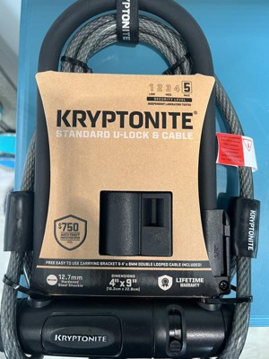 Kryptonite U-lock Bicycle Lock & Cable - 12mm : Target