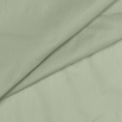 Sage Green Light Filtering Polyester Cotton Rod Pocket Swag Curtains