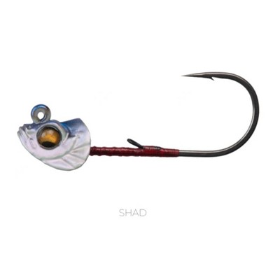 Megabass Okashira Head 3pk, Shad, 1/8oz