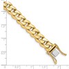 Black Bow Jewelry Men's 14k Yellow Gold, 10mm Traditional Curb Chain Bracelet - 8 Inch - 3 of 4