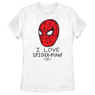 Women s Marvel Spider man No Way Home I Love Spider man Mask T