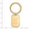 Black Bow Jewelry 14k Yellow Gold Plated Sterling Silver Navy Midshipmen NCAA Key Chain - 2 of 3