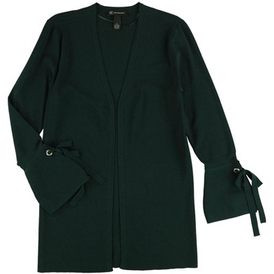 I.N.C International Concepts Womens Tie-Cuff Embellished Cardigan Sweater, Green, Medium