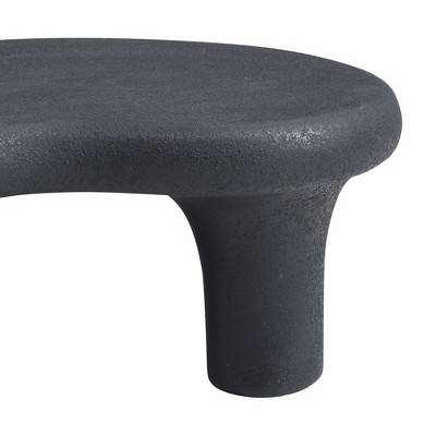 Dexmalle Fiberglass Cloud Coffee Table for Living Room Vintage Table with 3 Support Legs