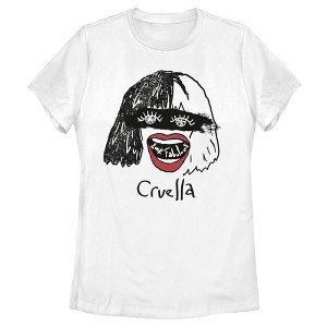 Women's Cruella Look Fabulous Drawing T-Shirt - 1 of 4