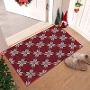 Christmas 2'x3' Entryway Rug Machine Washable Rugs Indoor Door Mat Front Door Rug Snowflake - 4 of 4