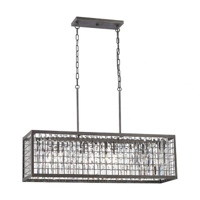 Elk Home Nadina 4 - Light Chandelier in  Silverdust Iron