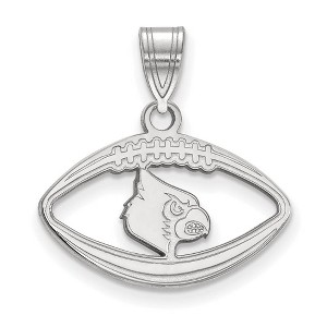 Black Bow Jewelry Sterling Silver Louisville Cardinals NCAA Pendant - 1 of 3