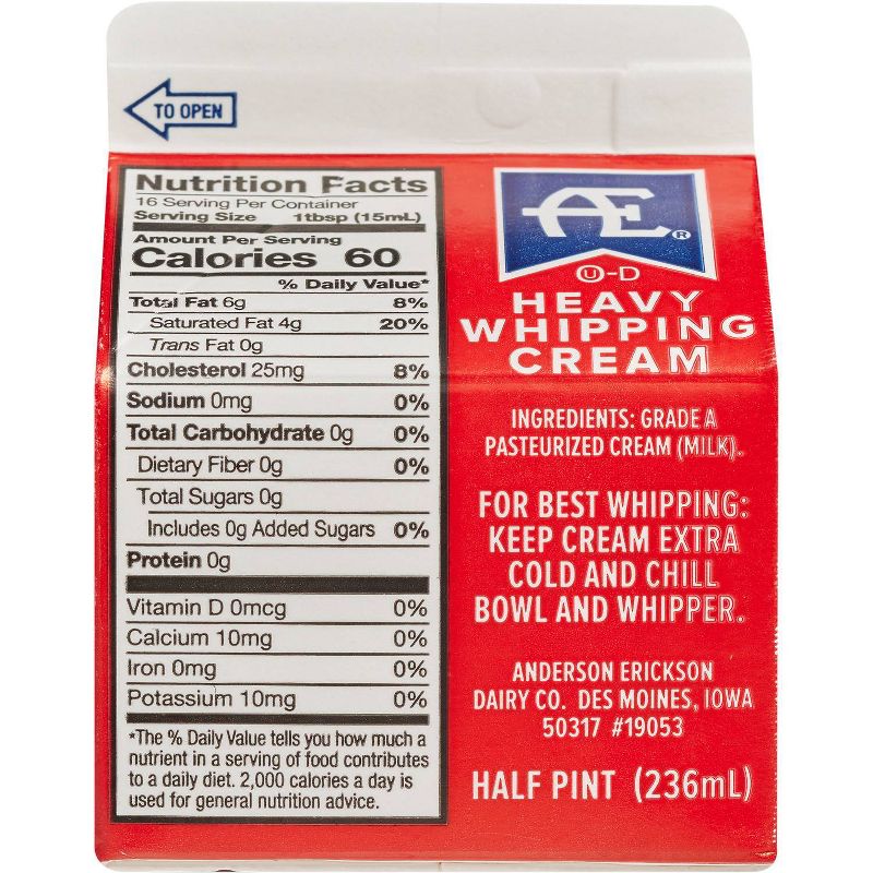 Anderson Erickson Heavy Whipping Cream - 0.5pt, 2 of 5