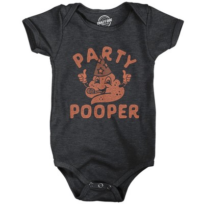 party bummer Baby Bodysuit Funny Sarcastic Graphic Jumper For Infants - Crazy Dog Baby Bodysuit