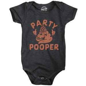 party bummer Baby Bodysuit Funny Sarcastic Graphic Jumper For Infants - Crazy Dog Baby Bodysuit - 1 of 4