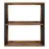 25" x 28" Rigby Wood Decorative Wall Shelf Rustic Brown/Black - Kate & Laurel All Things Decor: 3-Tier Storage - 2 of 4