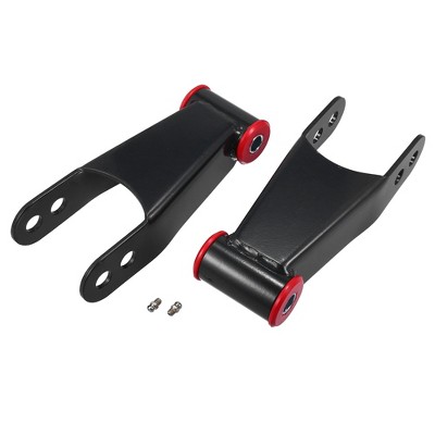 Unique Bargains Rear Lowering Shackle Kit 410520 Fits for Chevrolet for Chevy C1500 C2500 1988-2018 Black 2" 1Set