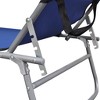 vidaXL Sun Lounger Blue Steel Standard Foldable Folding Sun Lounger - 4 of 4