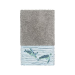 Linum Home Textiles 100% Turkish Cotton MIA Embellished Towel Set - 1 of 2