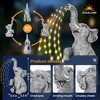 GIGALUMI Solar Watering Elephant Statue for Gift, Outdoor Garden Decor with Twinkling Lights - 4 of 4