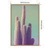 Amanti Art 23"x33" Saguaro Green Pastel by Nathan Larson Framed Canvas Wall Art - 4 of 4