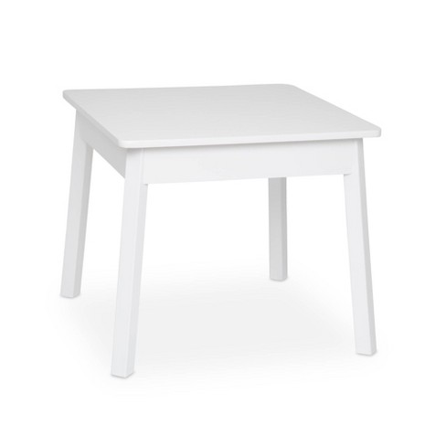 White square table online and chairs