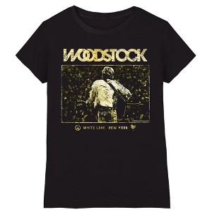 Girl's Woodstock White Lake Crowd T-Shirt - 1 of 3