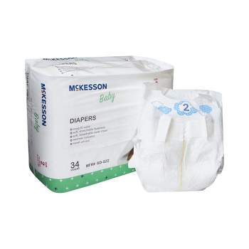 McKesson Baby Diapers, Disposable, Moderate Absorbency, Size 2