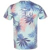 Reel Life Tropical Oasis AOP Ocean Washed T-Shirt - Misty Jade - 2 of 2