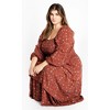 Women's Plus Size Dahlia Tiered Maxi Dress - spice | CITY CHIC - 4 of 4
