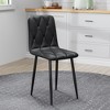 Sapphtopaz Modern Dining Chairs Set of 4 Upholstered Chair with Metal Legs Armless Backrest Chairs for Kitchen, Dining Room, Living Room - 4 of 4