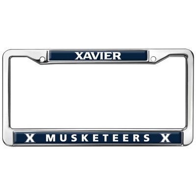 Xavier University Musketeers Design Full Size Standard License Plate Metal Frame