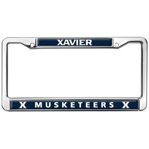 Xavier University Musketeers Design Full Size Standard License Plate Metal Frame - 1 of 4