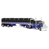 First Gear DCP 1/64 Peterbilt 389 Pride-N-Class Flat Top Sleeper with Wilson Pacesetter Spread Axle Grain Trailer 60-2153 - 2 of 4
