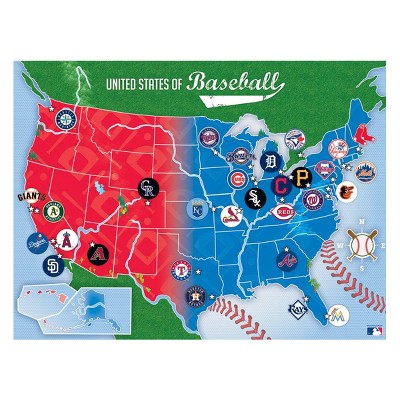 MLB USA 500pc Puzzle Map