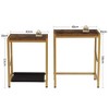Nesting Coffee Table, Set of 2 End Table Side Table for Living Room Bedroom - 2 of 4