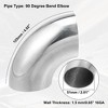 Unique Bargains 90 Degree Exhaust Elbow Pipe for Car Modified Exhaust System - 3 of 4