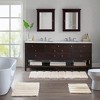 Vynxaria Luxury Bath Mat - Dual Texture Striped Design 21x34 Inches - 2 of 4