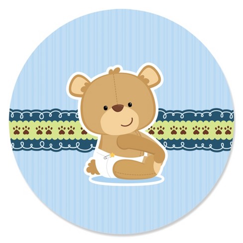 Big Dot Of Happiness Boy Baby Teddy Bear - Baby Shower Circle