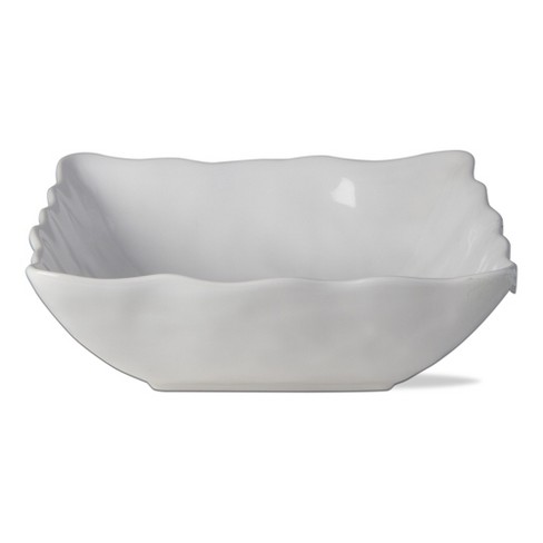 tagltd Formoso White Stoneware Square Bowl Dinnerware Serving Dish Bowl Dishwasher Safe, 10.0 inch, 80 oz. - image 1 of 2