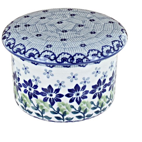 Blue Rose Polish Pottery Halsey French Butter Dish : Target