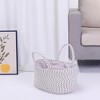 Unique Bargains Woven Handcrafted Odorless Cotton Rope Storage Basket - 4 of 4