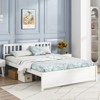 Tangkula Twin / Queen / Full Size Bed Frame w/ Headboard Wood Slat Support No Box Spring Needed - 3 of 4