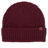 David & Young Women's Waffle Knit Winter Beanie with Cuff - 4 of 4